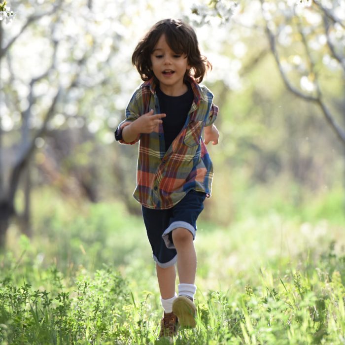 boy running square